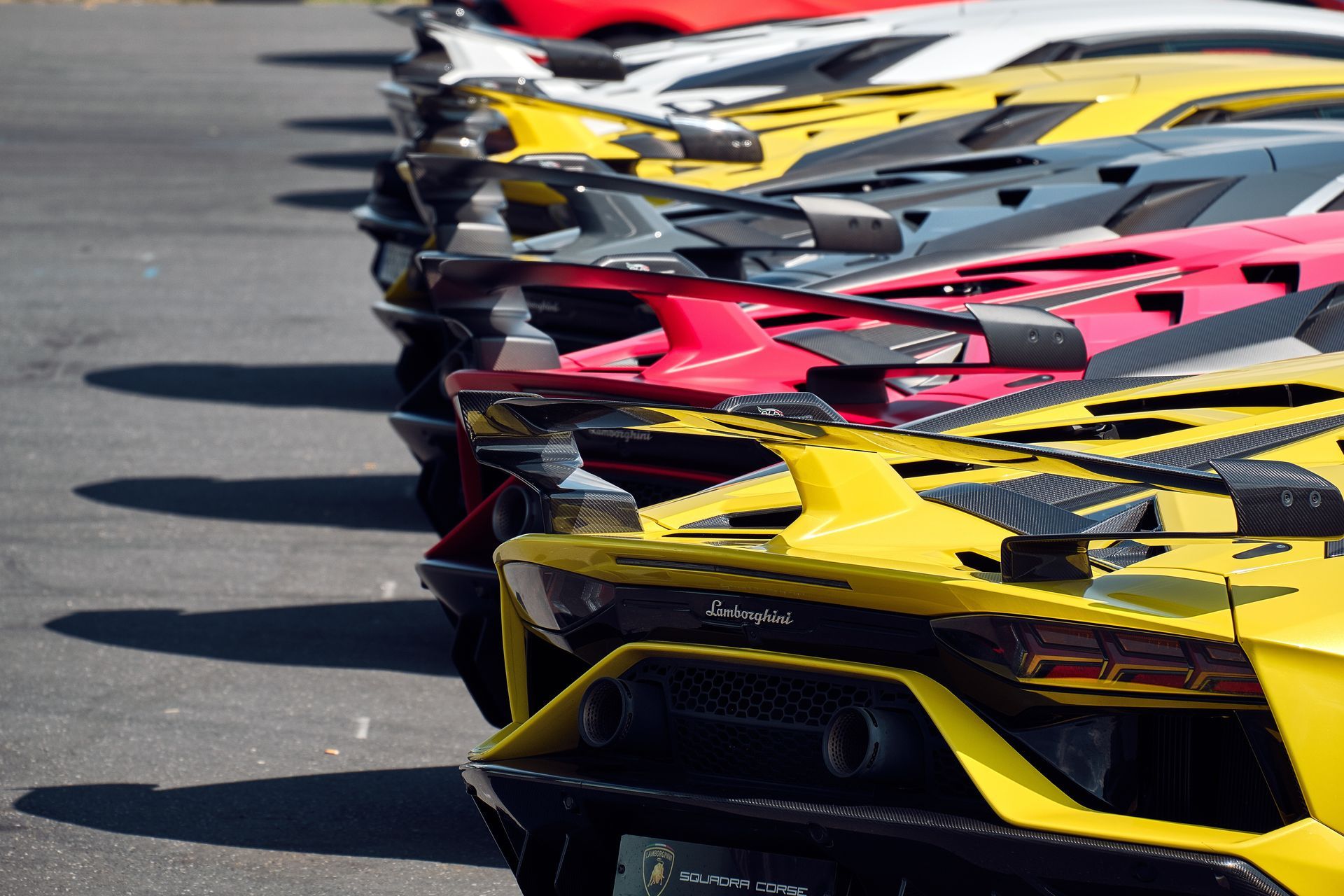 Prestige cars outside the bodyshop